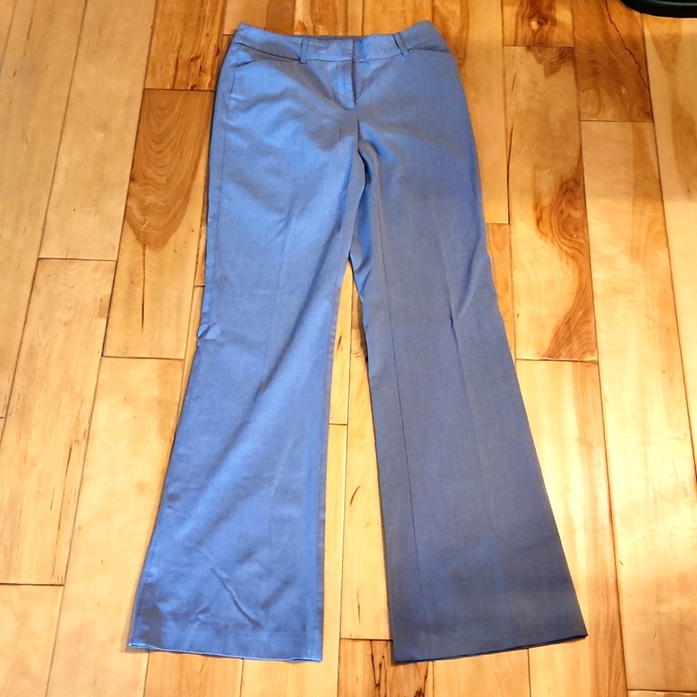 Women's Gray Stratch flare leg dress pant